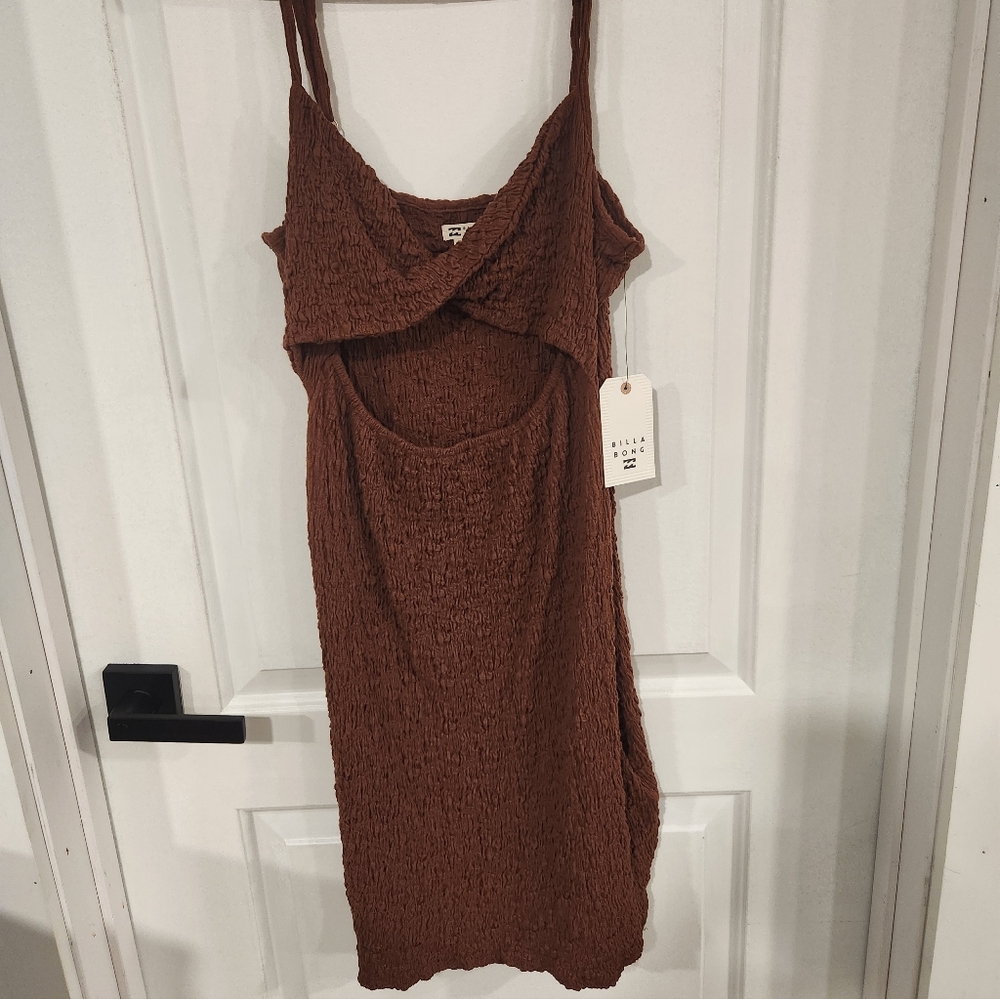 Billabong Brown Textured Dress